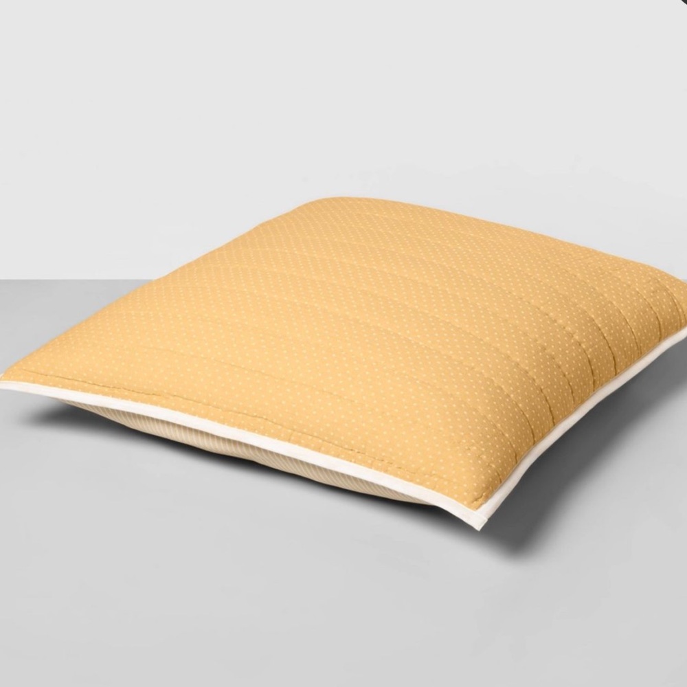 Hearth and hand yellow euro sham NEW